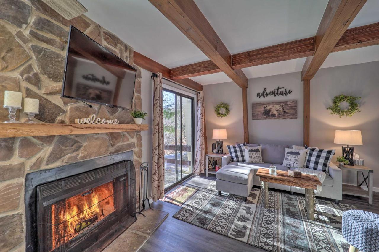 Banner Elk Mountain Retreat With Deck And Fireplace Exterior photo